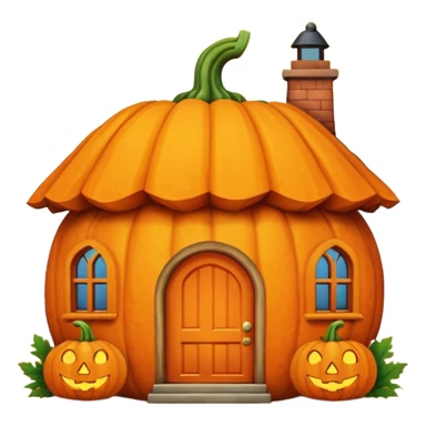 Maison citrouille sticker