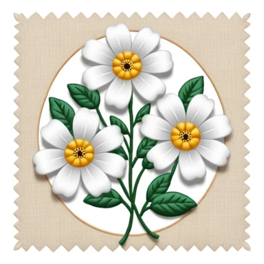 cloth with embroidery sticker