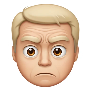 Un emoji con cara de que miras mal a alguien  sticker