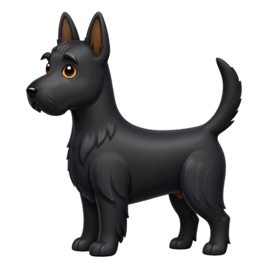 Scottie dog emoji sticker