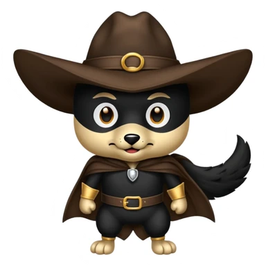 zorro mascota sosteniendo un neumático sticker