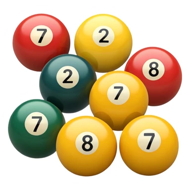 7 numbered billiard ball  sticker