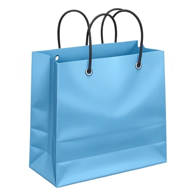 Bundle of Light blue shopping bags sticker