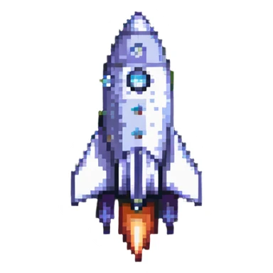 rocket ship sticker