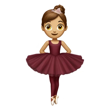 burgundy music box with white ballerina standing back sticker