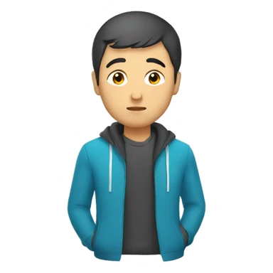 thinking kazakh guy sticker