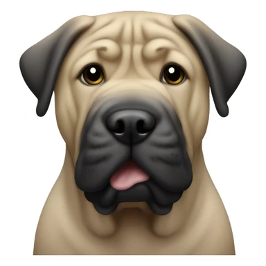  A black Shar pei sticker
