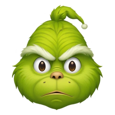 grinch face emoji sticker