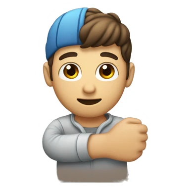 a person holding i love my bf sticker