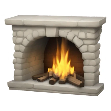 Kamin mit weihanchtlicher Dekoration  sticker