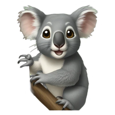 koala-fighting-degu sticker