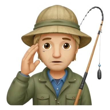 facepalm fisherman sticker