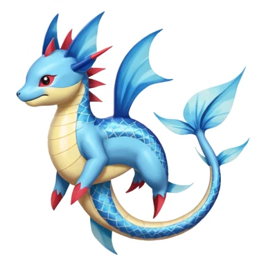 Koi-Manectric-Vaporeon-Salamence-Electrike-Amaura-Milotic-koi-Fakemon-fusion, full body sticker