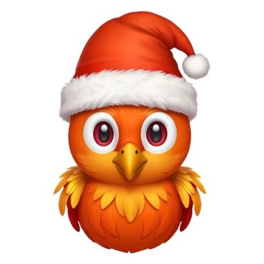 Phoenix , Christmas hat  sticker