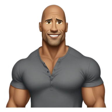 The Rock as a Product manager sticker