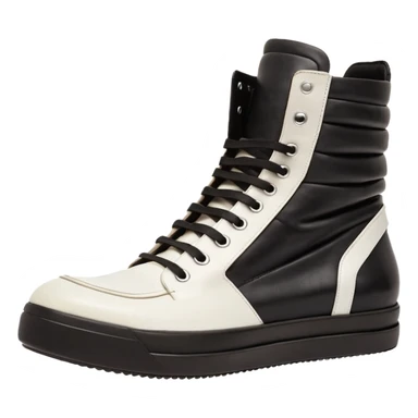 rick owens geobasket white sticker