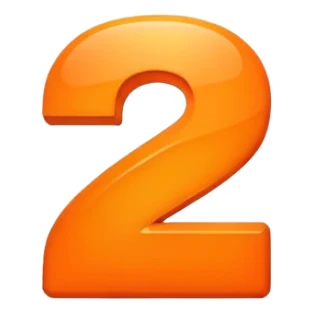 The number 2 with "min" indicator, like on a clock or timer display sticker