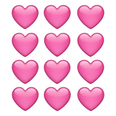 hearts pink sticker