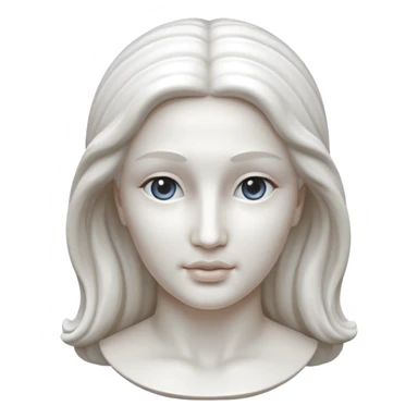 Marble style statue of woman face  sticker