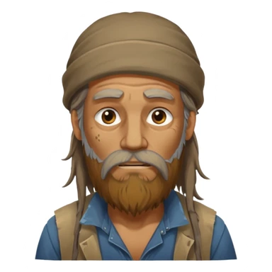 homeless guy sticker