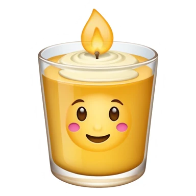 Vela aromática no copo sticker