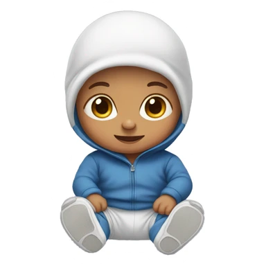 Baby in a jumpstude  sticker