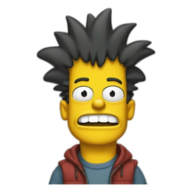 bart simpson amoureux  sticker