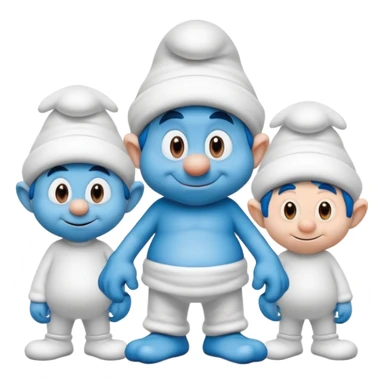 maak een leuke smurfjes achtergrond met al de bekende smurfen (smurfin,gargamel,…) sticker