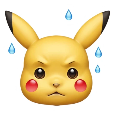 Un Pikachu qui et triste  sticker