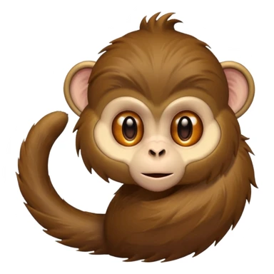 monkey tail, only tail sticker