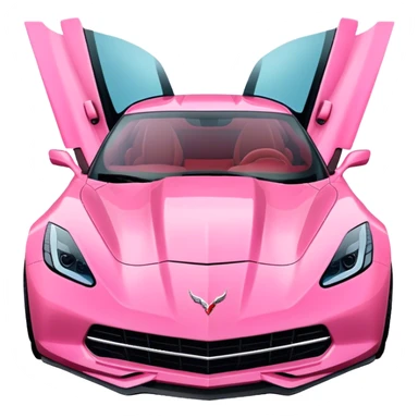 corvette rosa sticker