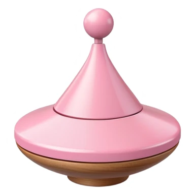 pastel pink spinning top toy for children sticker