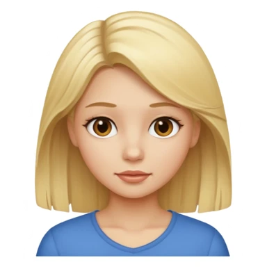 girl with blonde strands sticker