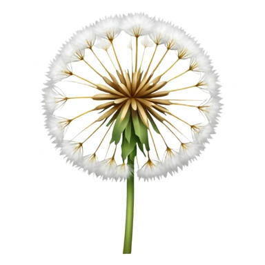 Dandelion flower emoji in white colour looks aesthetic edit better different styles types  sticker