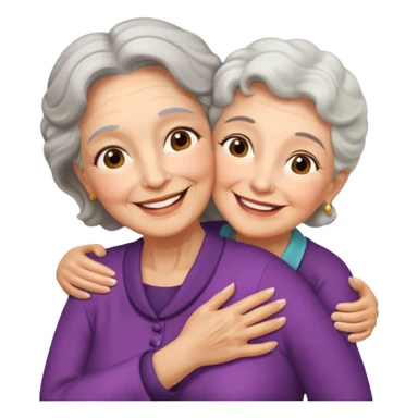 Abuela y nieta sticker