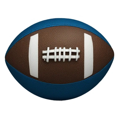 Deep blue football ball sticker