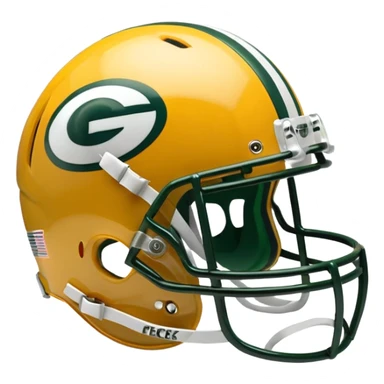 Green Bay packers helmet sticker