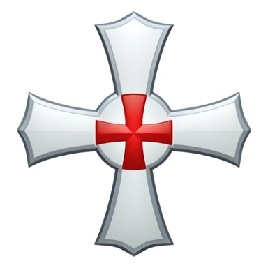 Knights Templar cross sticker