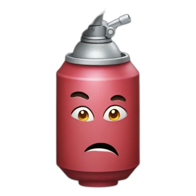 aerosol con piernas sticker