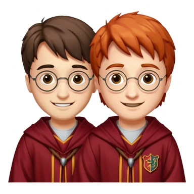 Harry potter and Ron wesley sticker