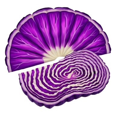Red cabbage sliced   sticker
