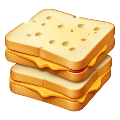 Plain cheese sandwich sticker