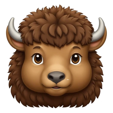 Bébé bison sticker