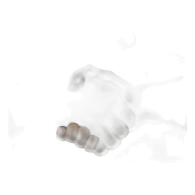 two arms with large biceps handshake sticker