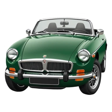 1977 British racing green Mgb roadster chrome bumper wire wheels reg plate YGR 151R  sticker