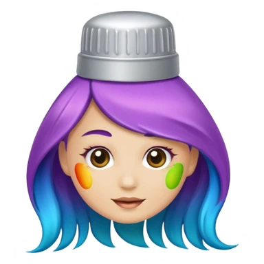 hair dye tube sticker