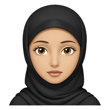 Muslim woman with niqab sticker