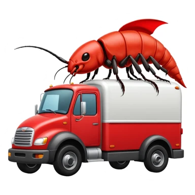  Dribble’s roach-shaped exterminators moving truck  sticker