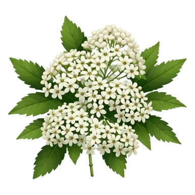 Elderberry white flowers a lot  sticker