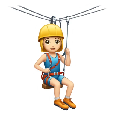 a zip line sticker